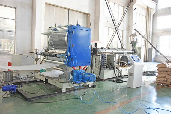 HDPE plastic dimpled drainage sheet/ board/ membrane extrusion production making machine