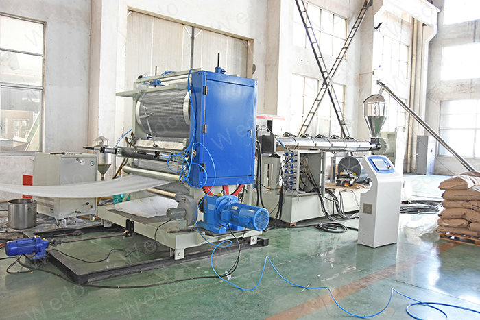 HDPE plastic dimpled drainage sheet/ board/ membrane extrusion production making machine
